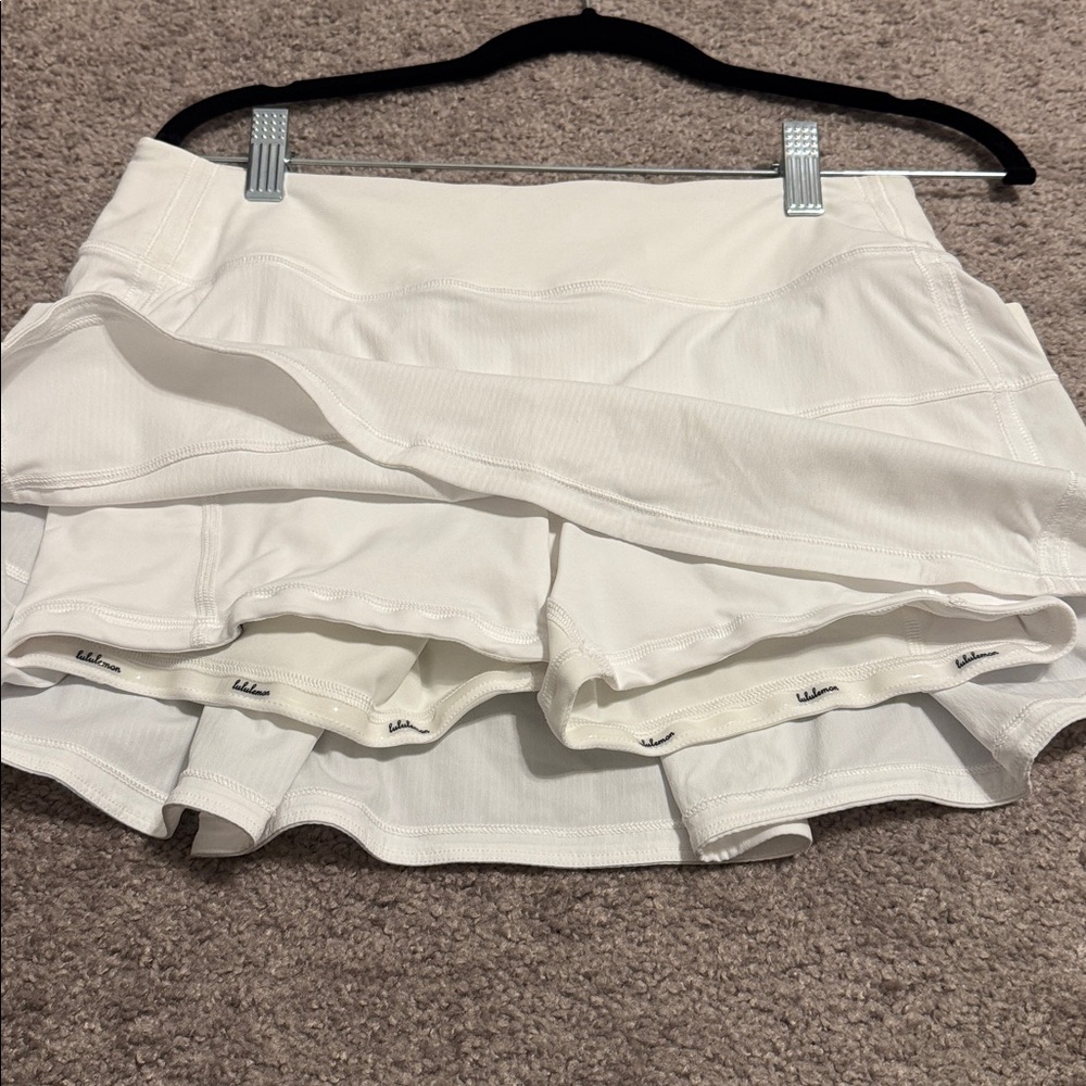 lululemon Pace Rival Mid-Rise Skirt-White - Picture 5 of 8
